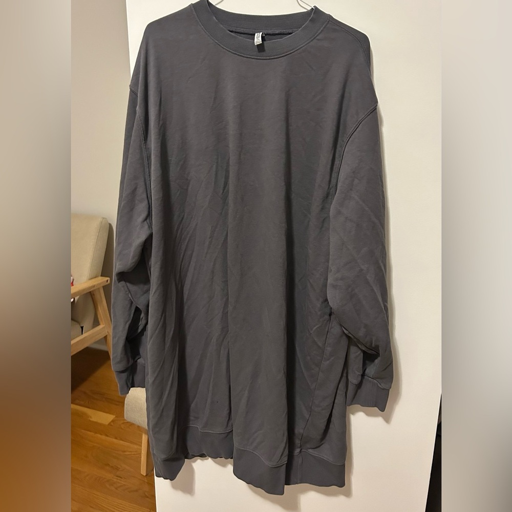 H&M cotton crewneck sweatshirt dress.